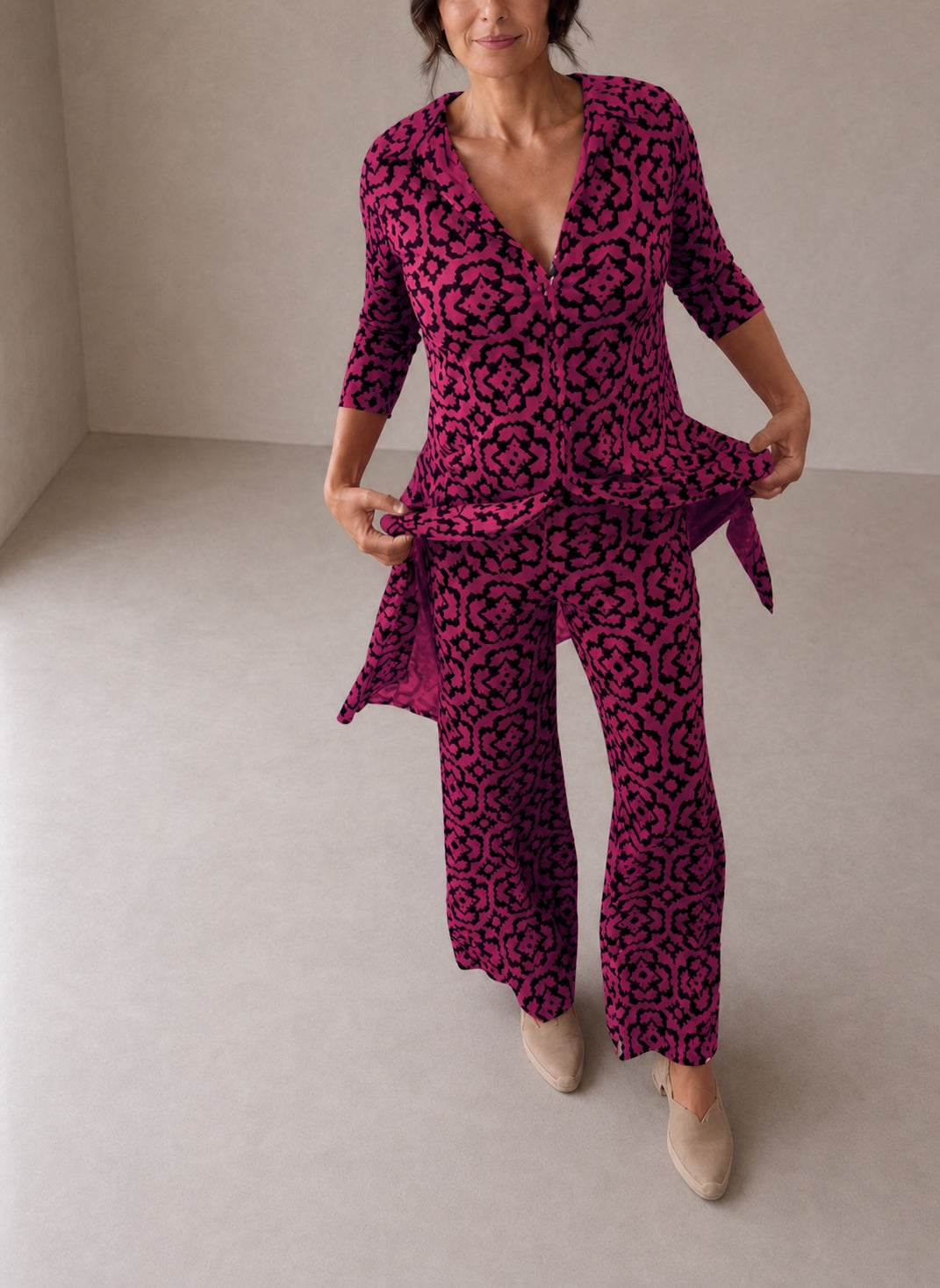 Kailiane | Elegant Vintage-Style Co-ord Set