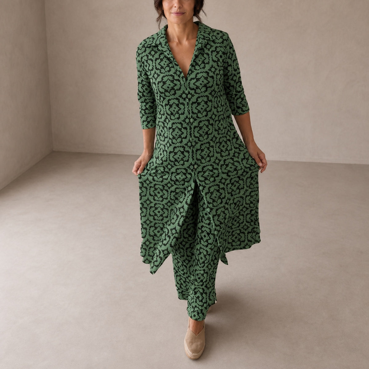 Kailiane | Elegant Vintage-Style Co-ord Set