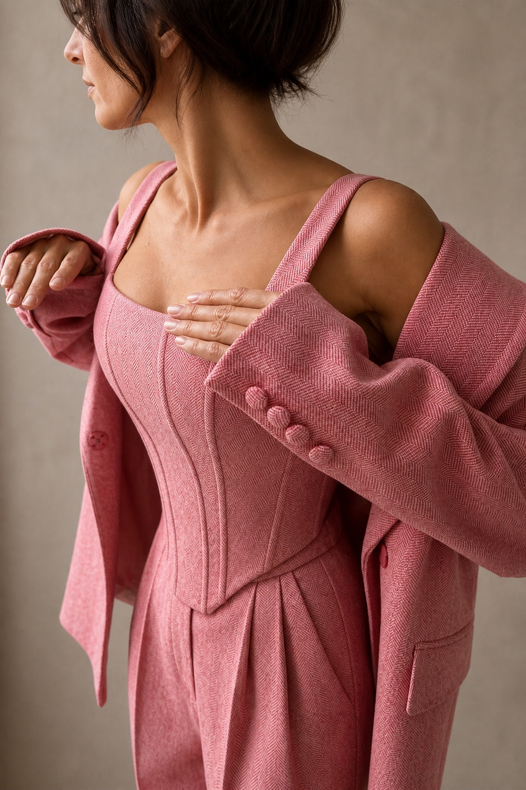 Dolce | Three-Piece Co-ord Set with Double-Breasted Blazer