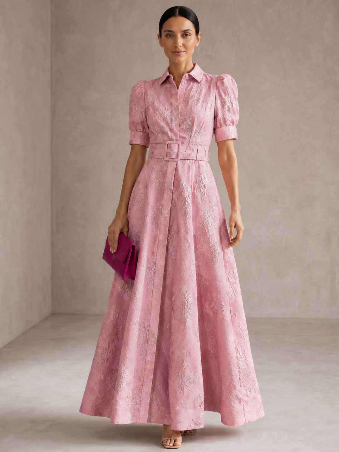 Aria | Short Dress with Puff Sleeves