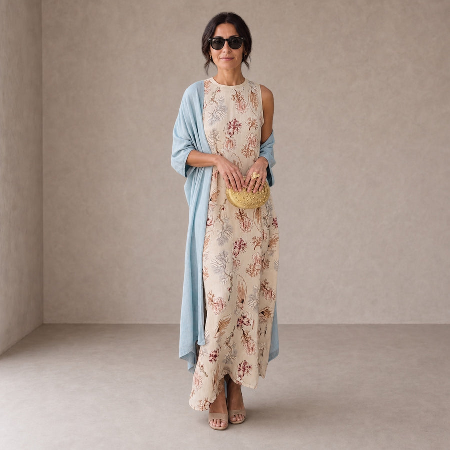 Elveria | Maxi Dress with Cardigan