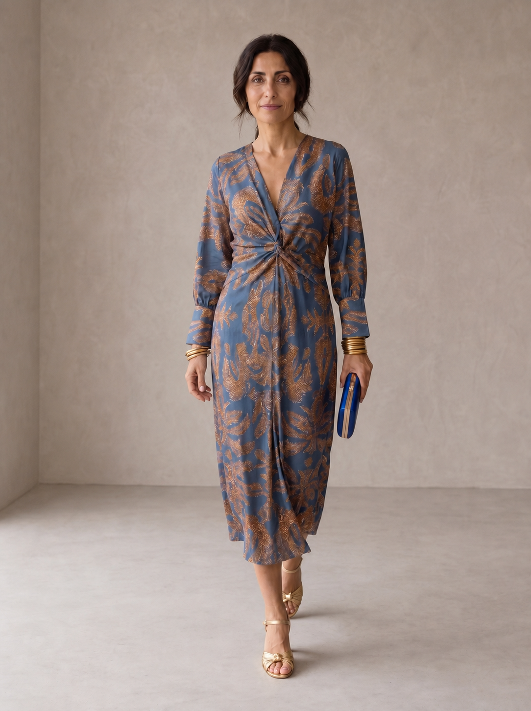 Celeste | Elegant Floral Midi Dress