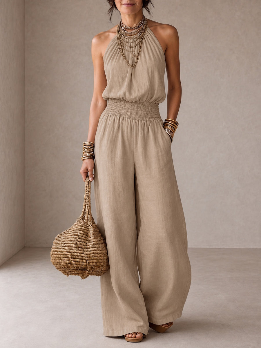 Valeria | Elegant Halterneck Jumpsuit