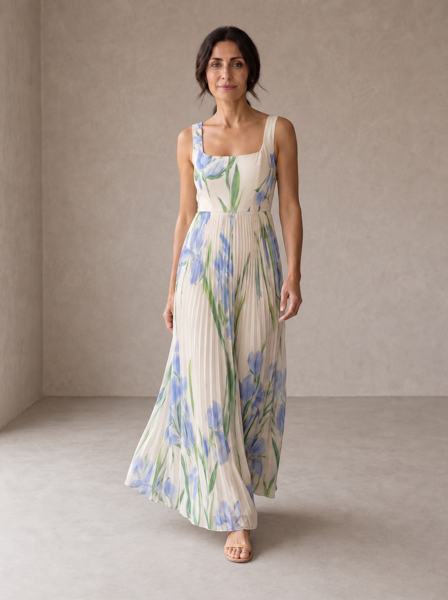 Oriah | Floral A-Line Maxi Dress