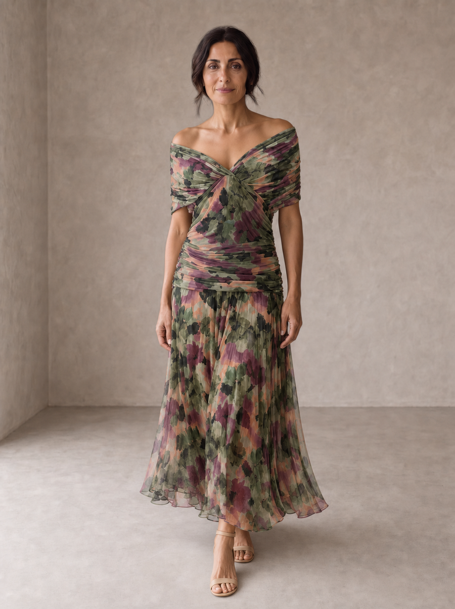 Hendrika | Coral Evening Dress