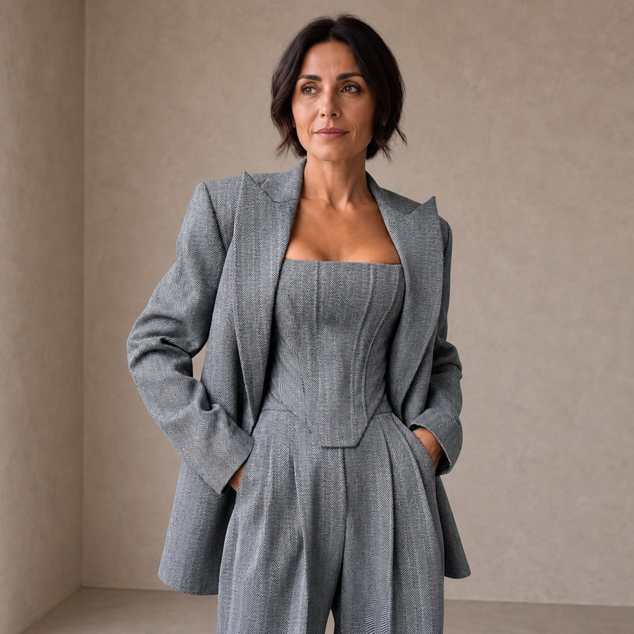 Dolce | Three-Piece Co-ord Set with Double-Breasted Blazer