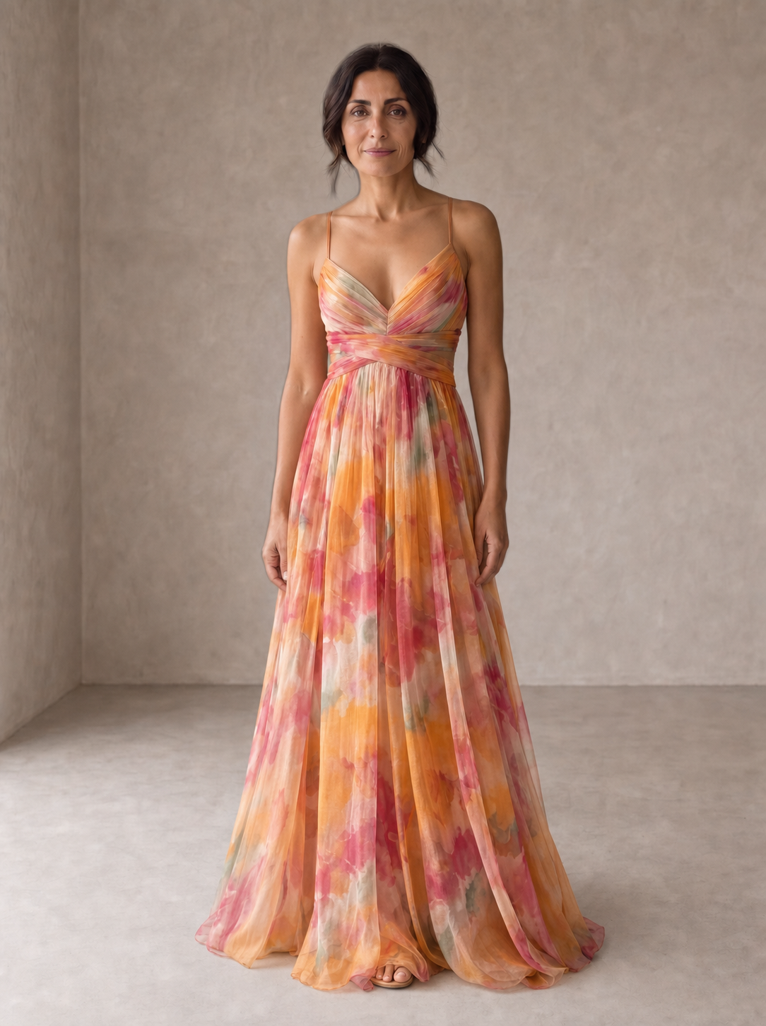 Giselle | Charming Floral Print Maxi Dress