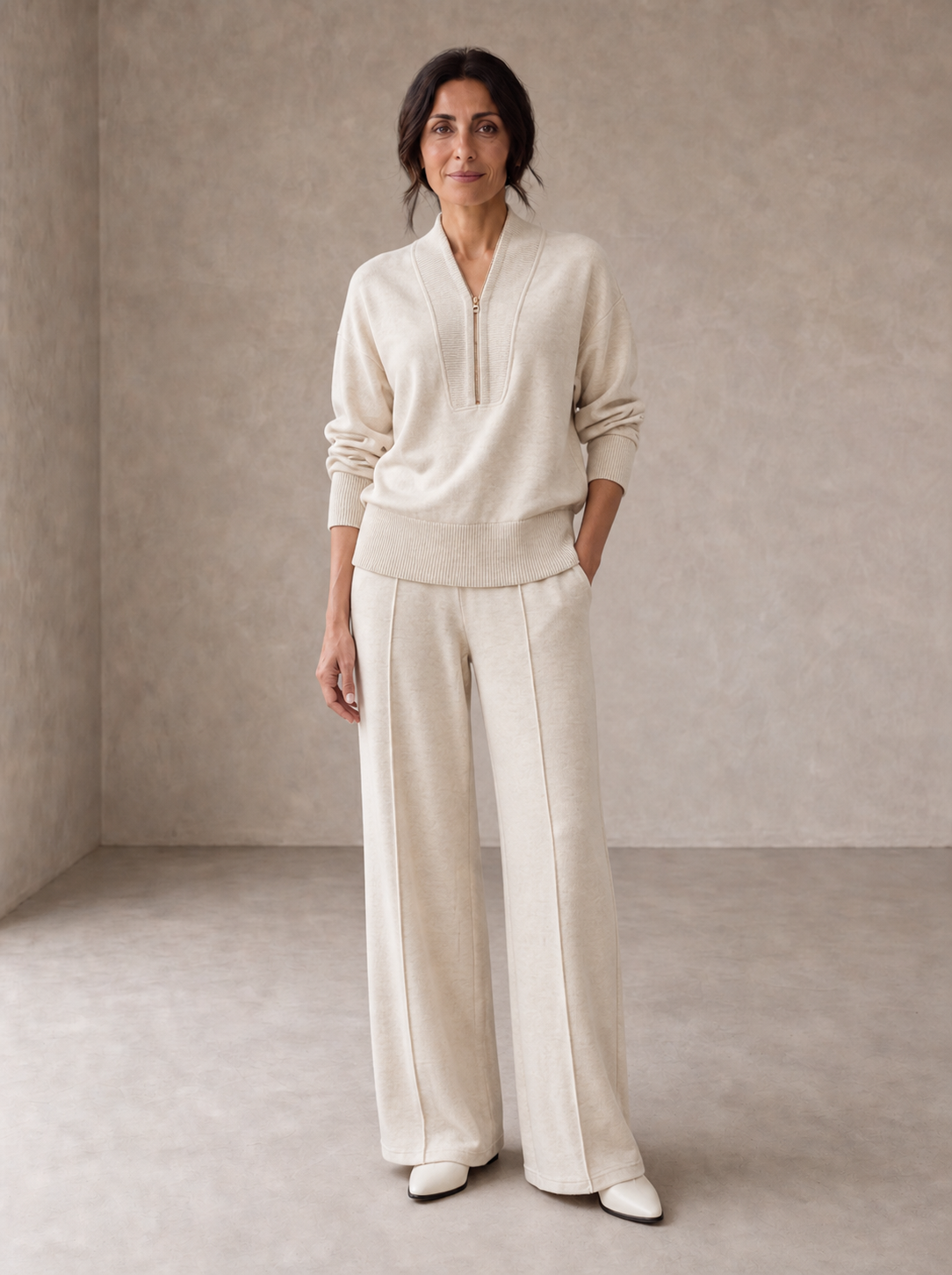 Almira | Soft Half-Zip Co-ord Set