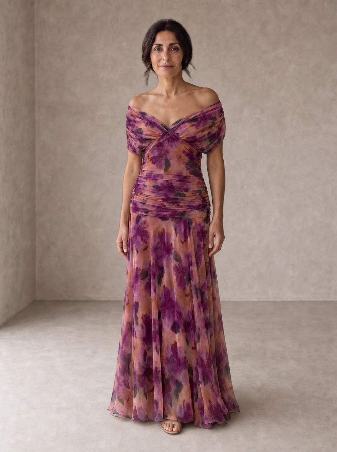 Hendrika | Coral Evening Dress