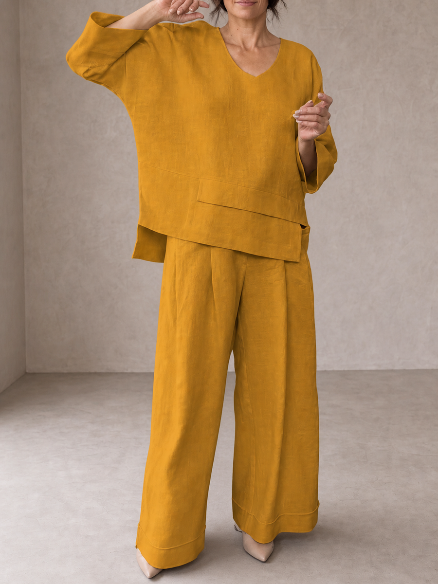 Renaya | Casual Cotton and Linen Co-ord Set