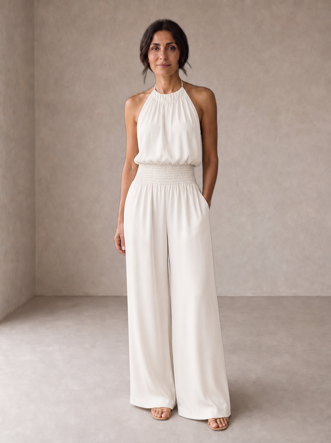 Valeria | Elegant Halterneck Jumpsuit