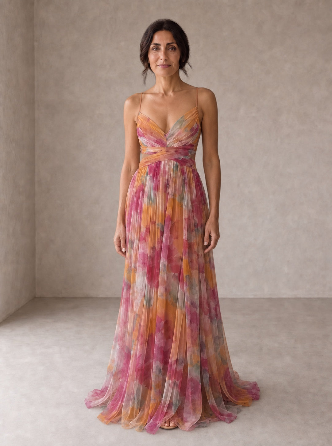 Giselle | Charming Floral Print Maxi Dress