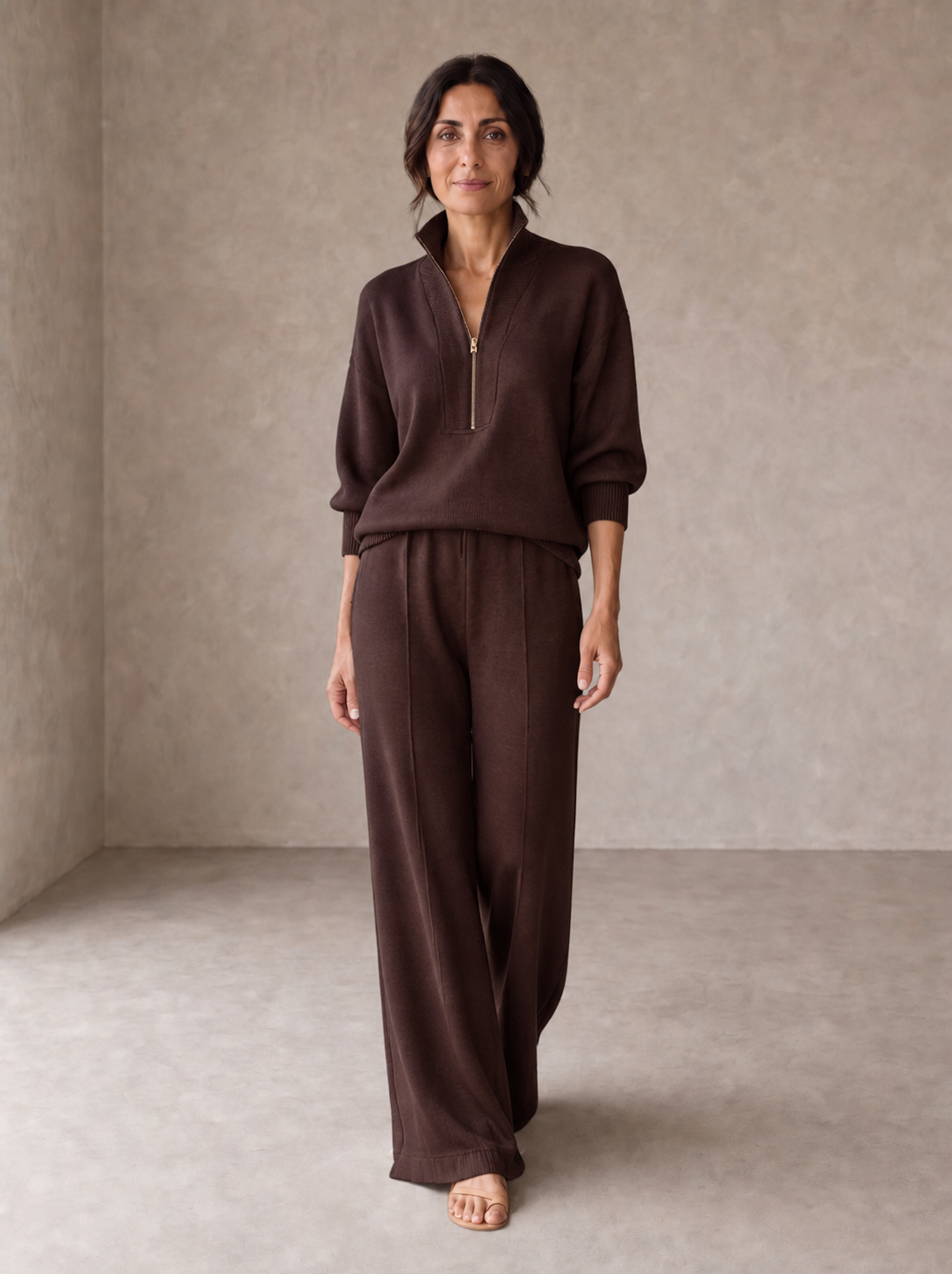 Almira | Soft Half-Zip Co-ord Set
