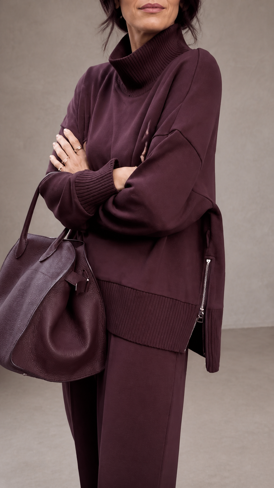 Valentina | Knitted Set with Soft Sweatshirt and Elegant Trousers