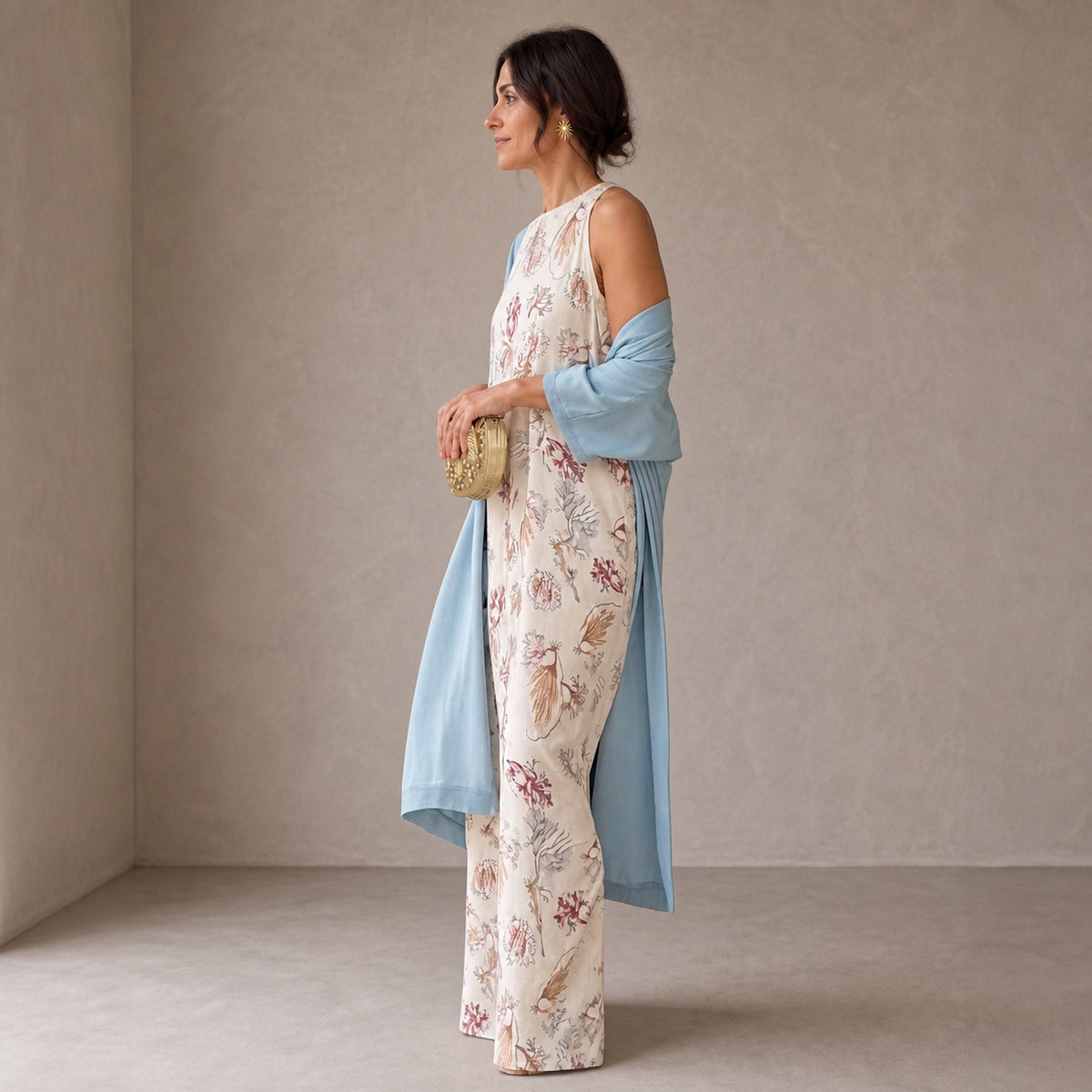 Elveria | Maxi Dress with Cardigan