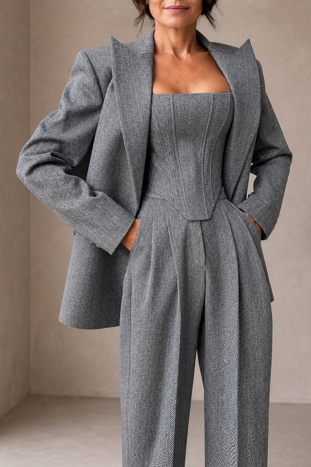 Dolce | Three-Piece Co-ord Set with Double-Breasted Blazer