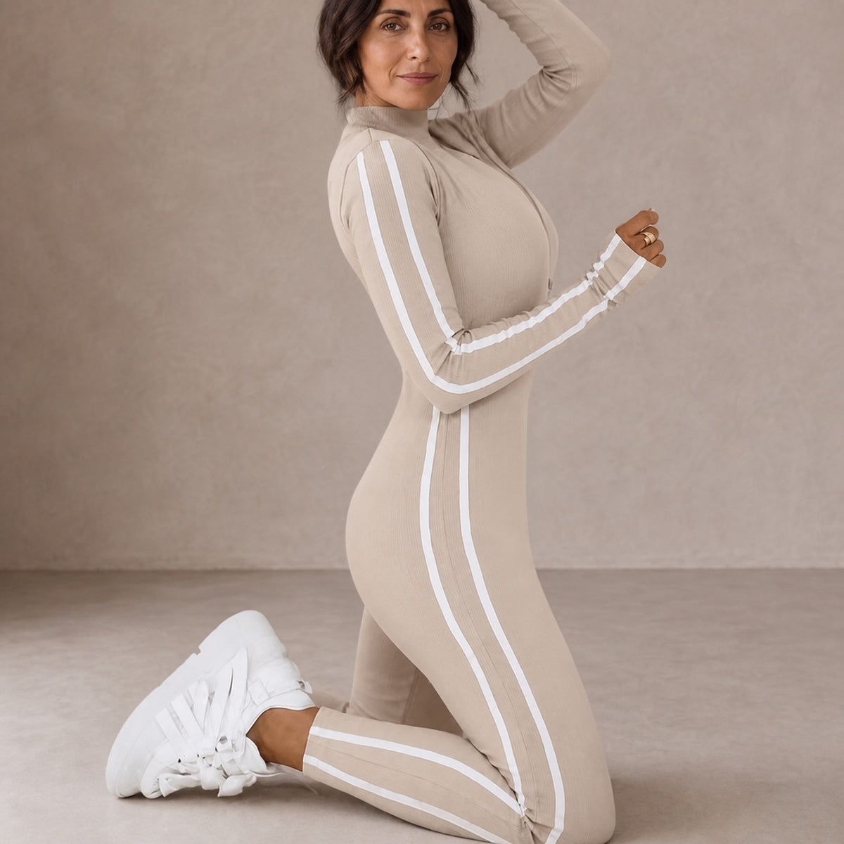 Isa | Fitted Sports Jumpsuit