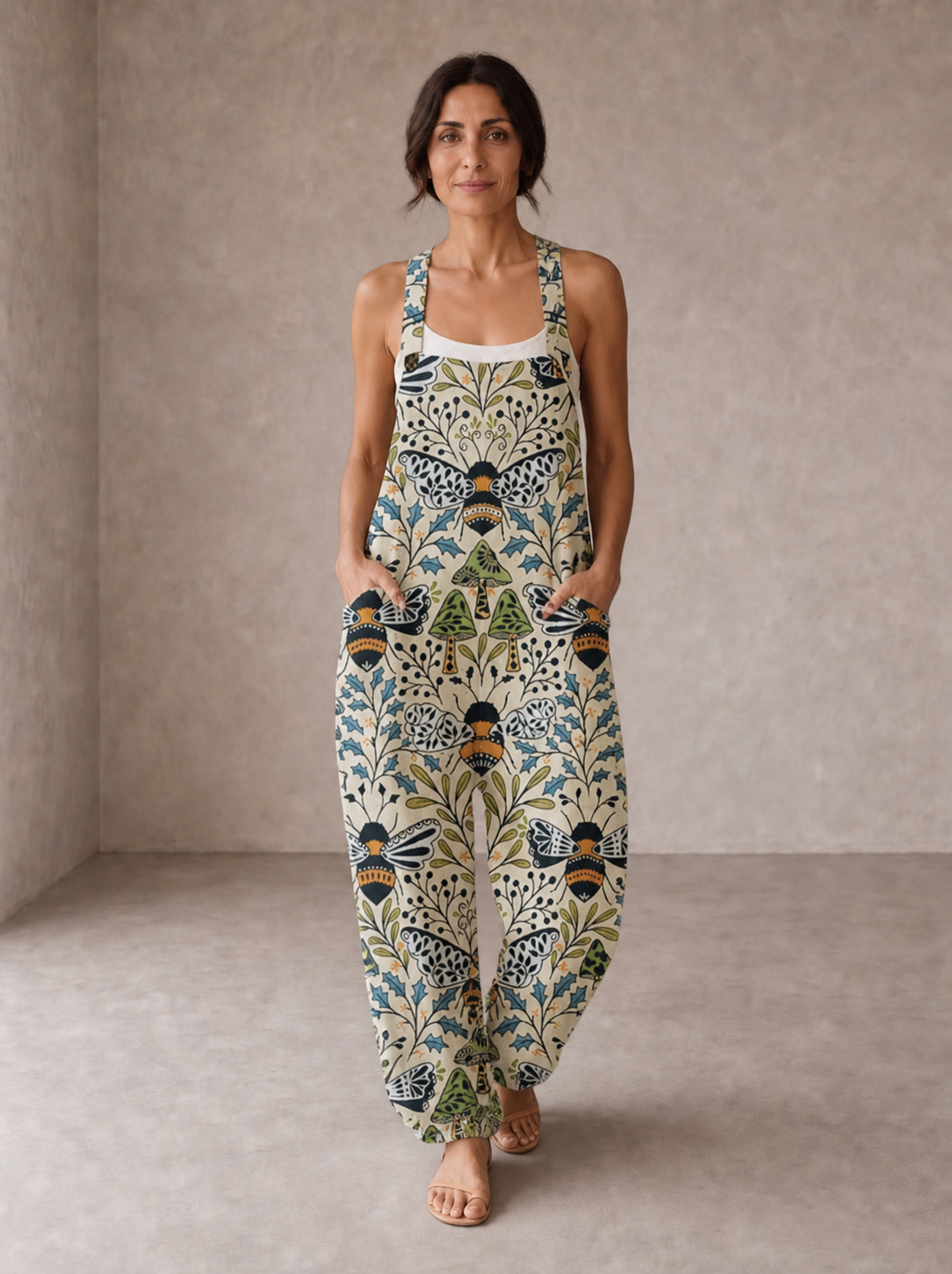 Karo | Lightweight Vintage-Style Jumpsuit