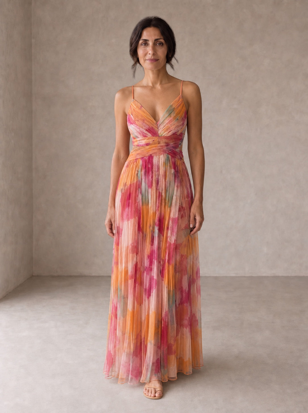 Giselle | Charming Floral Print Maxi Dress