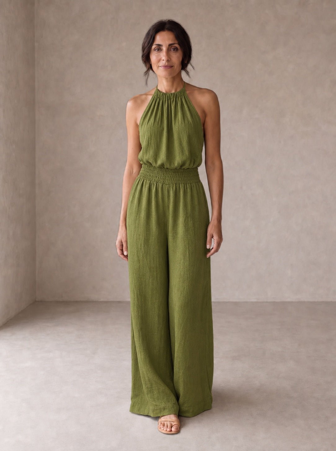 Valeria | Elegant Halterneck Jumpsuit