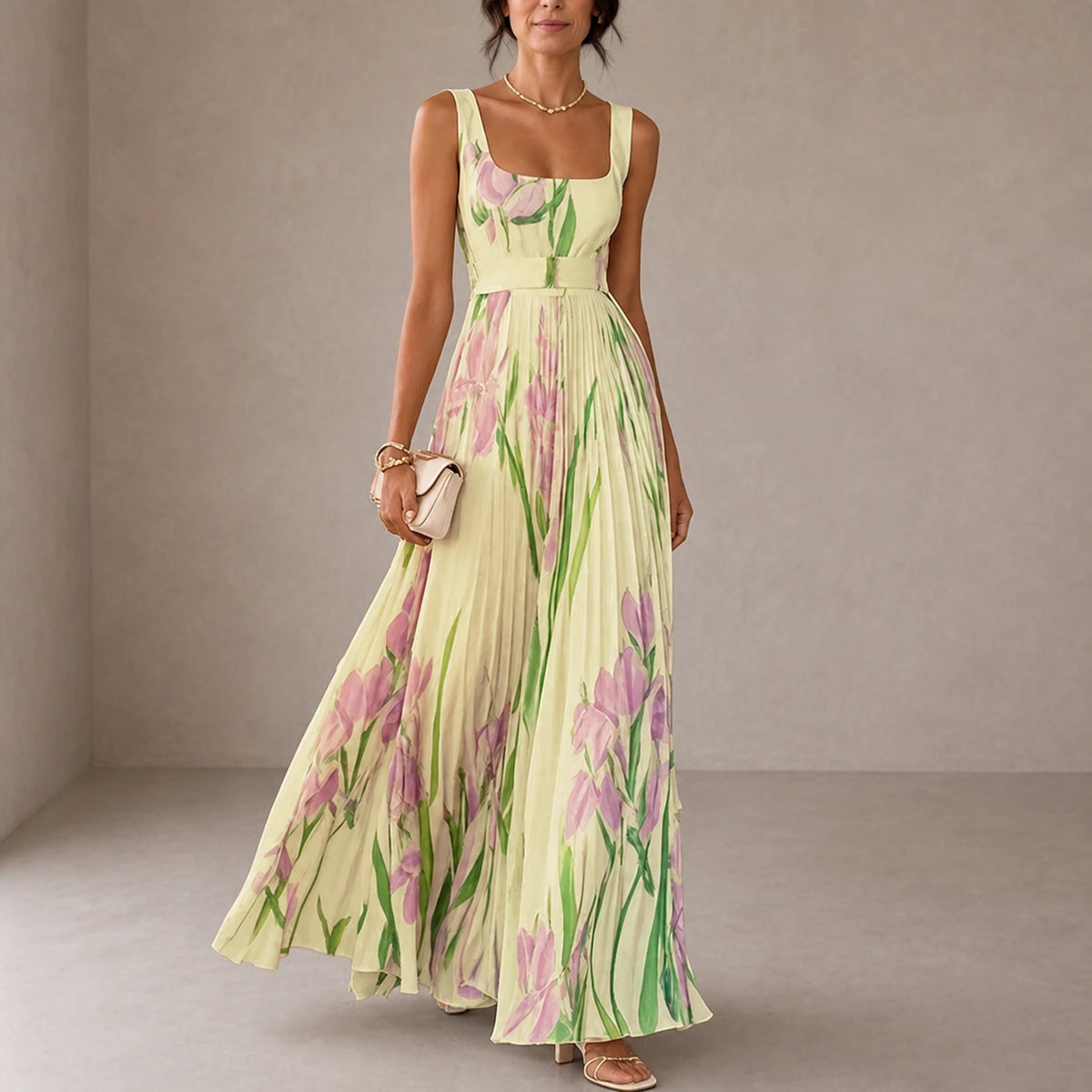 Oriah | Floral A-Line Maxi Dress
