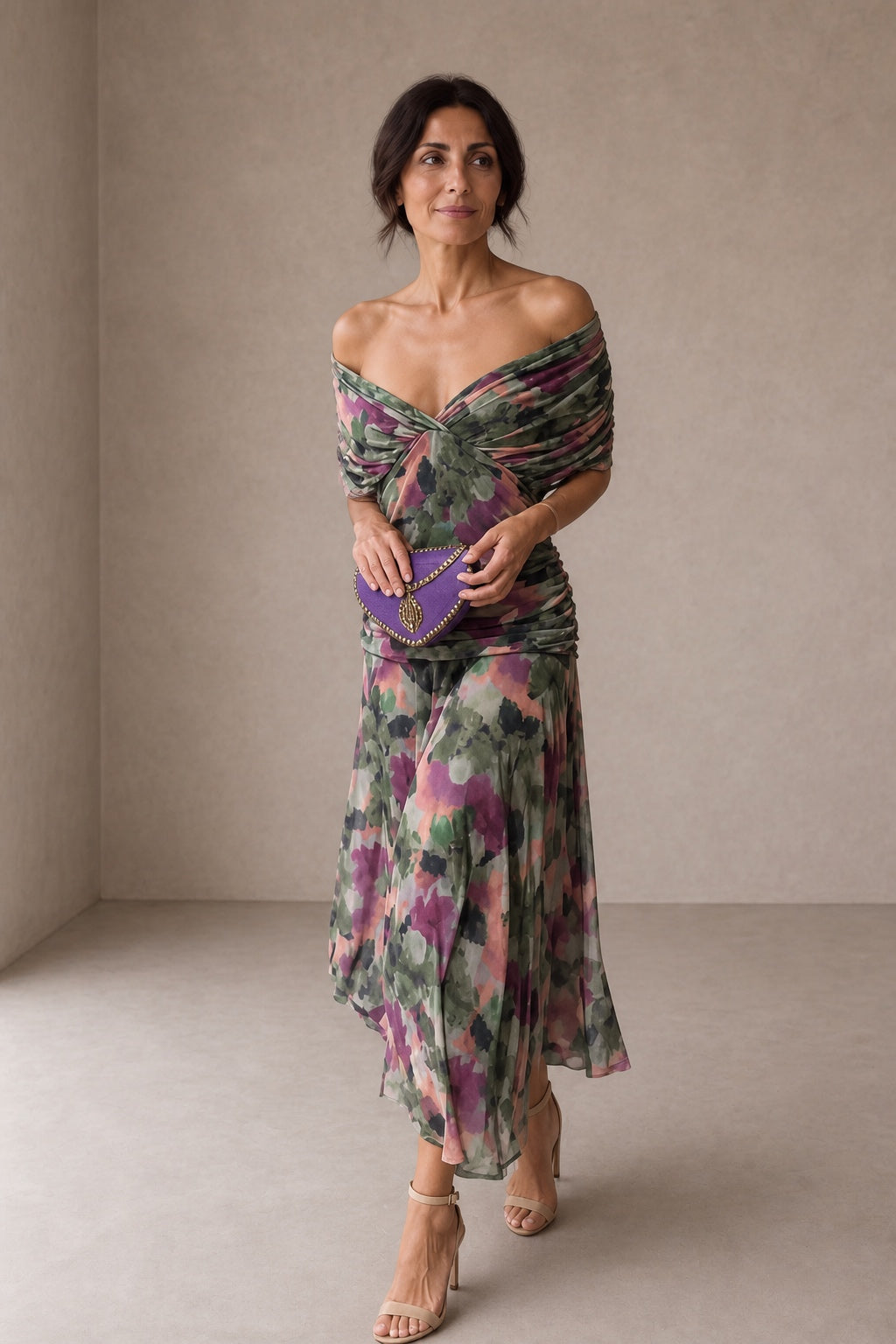 Hendrika | Coral Evening Dress