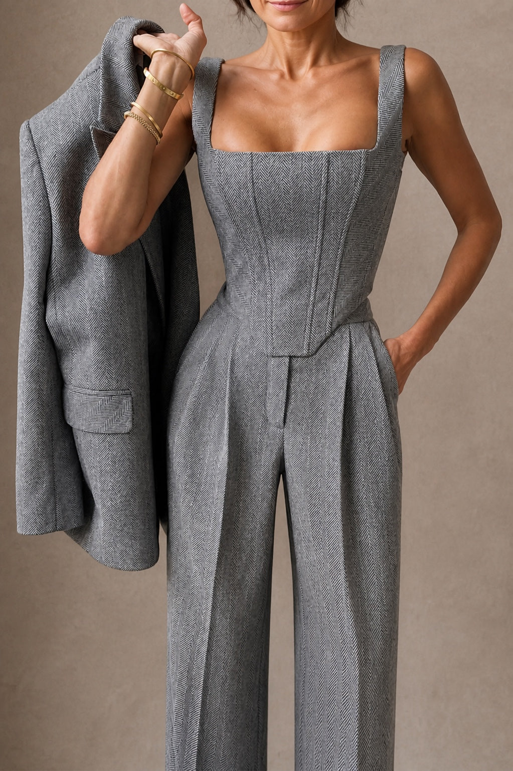 Dolce | Three-Piece Co-ord Set with Double-Breasted Blazer