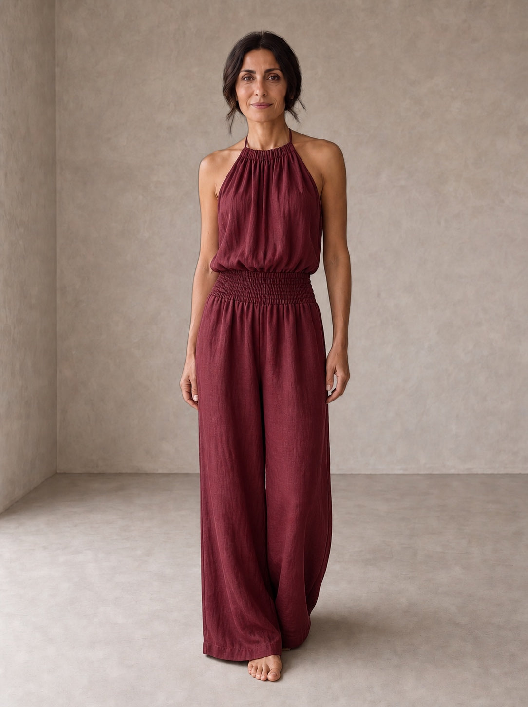 Valeria | Elegant Halterneck Jumpsuit