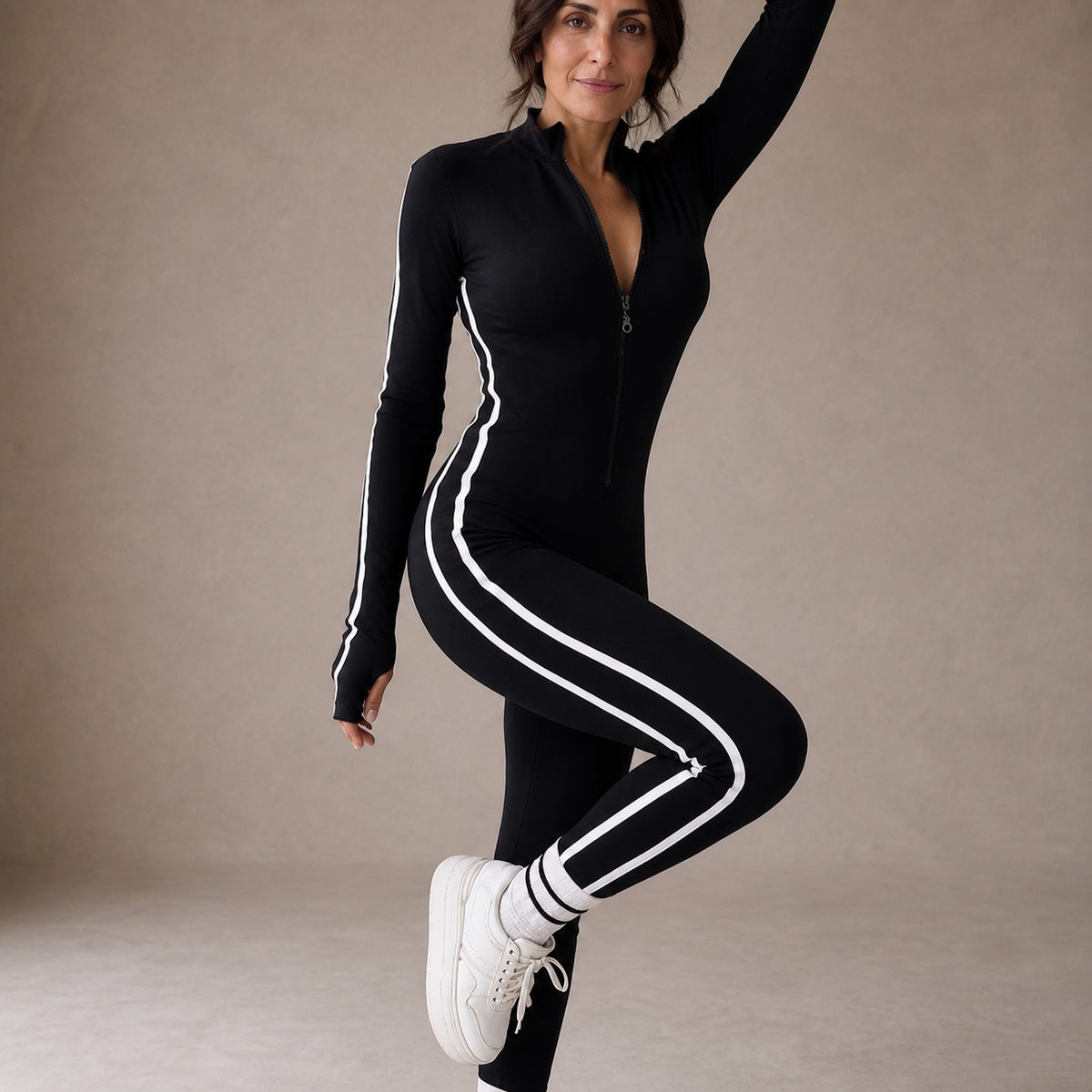 Isa | Fitted Sports Jumpsuit