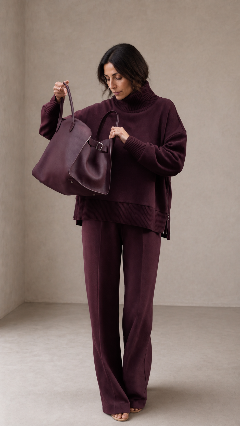 Valentina | Knitted Set with Soft Sweatshirt and Elegant Trousers