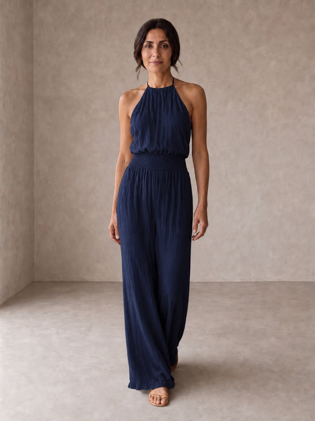 Valeria | Elegant Halterneck Jumpsuit