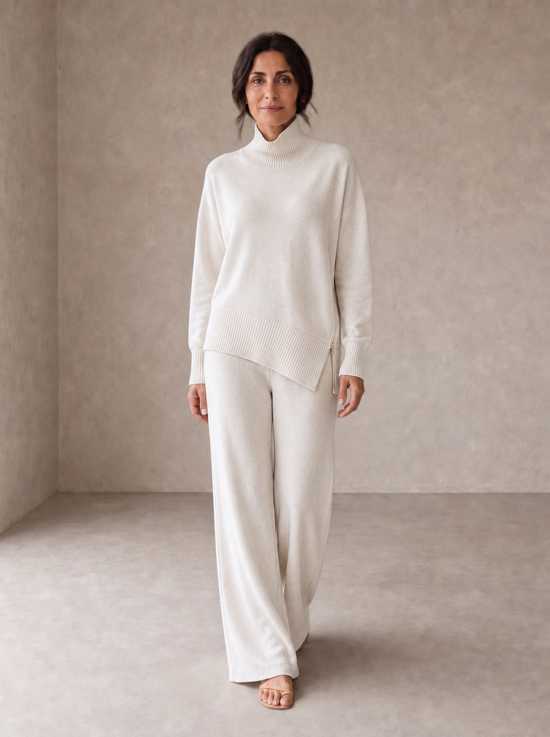 Valentina | Knitted Set with Soft Sweatshirt and Elegant Trousers