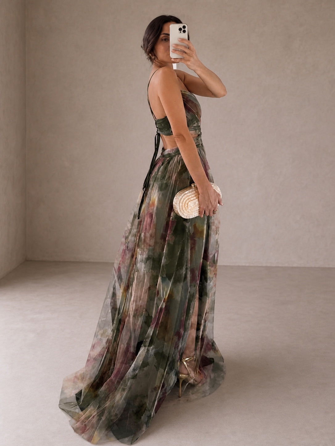 Giselle | Charming Floral Print Maxi Dress