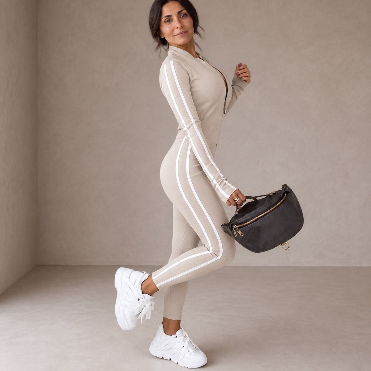 Isa | Fitted Sports Jumpsuit