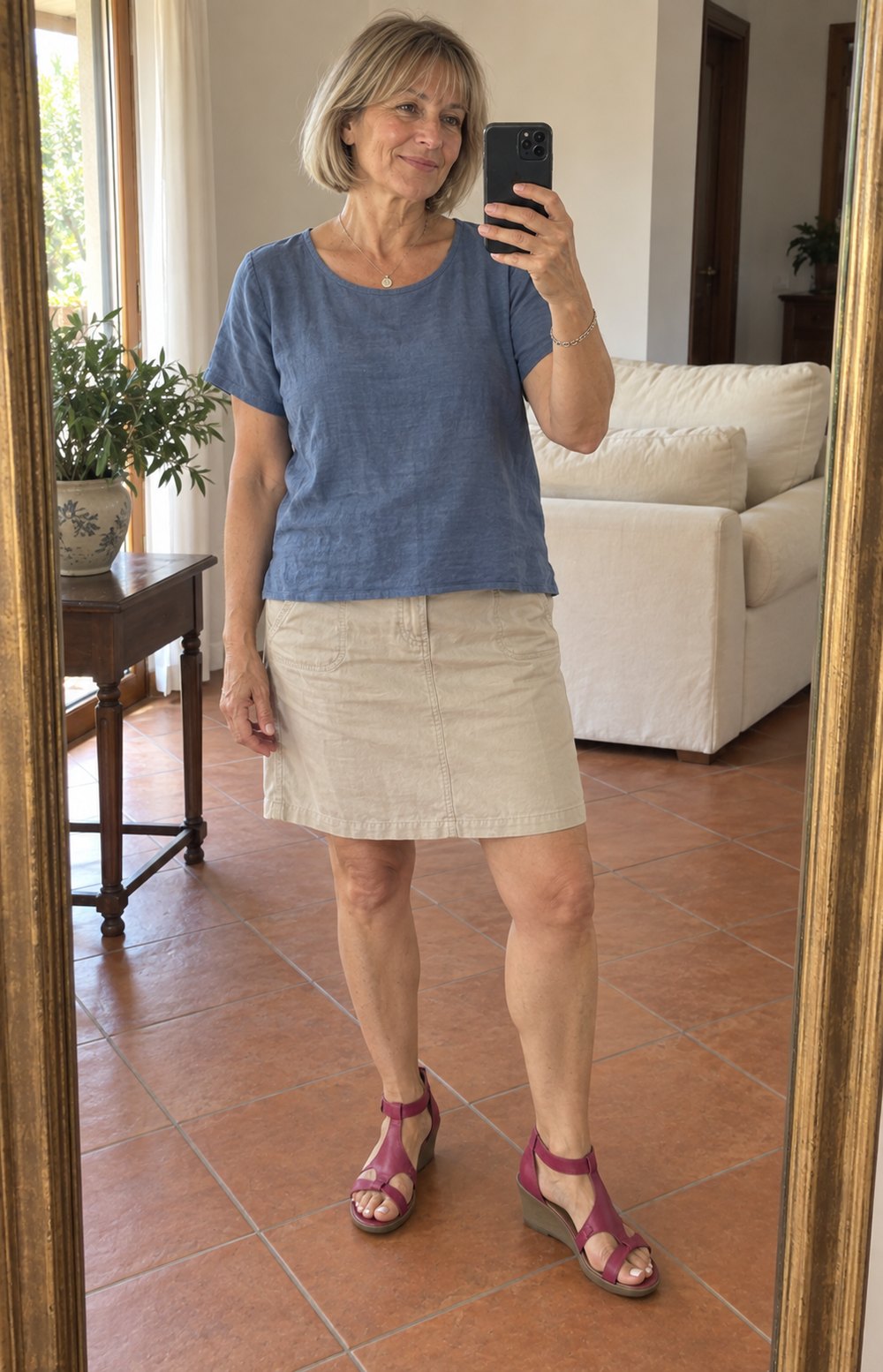 Customer photo of ginevra sandali rosse eleganza estiva